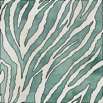 Mosaic House Moroccan tile HPC Papyrus 1-12 White,   Light Green,    solid {hand painted handpainted 6x6} 